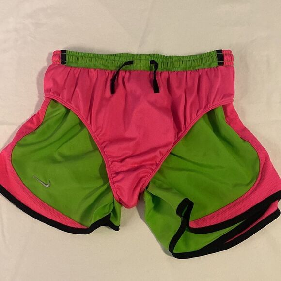 Nike Dri-Fit Tempo Pink and Green Shorts Size Adult XS NWOT - Picture 4 of 5